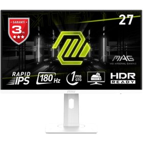 Resim MSI 27 MAG 274PFW 1920x1080 (FHD) 16:9 FLAT RAPID IPS 180HZ 1MS ADJUSTABLE PIVOT GAMING MONITOR 
