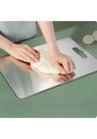 Resim Akıllıelma-cvs Dn 00137 Paslanmaz Çelik Kesim Panosu Kesme Tahtası 304 Kalite 24x34 Cm Metal 