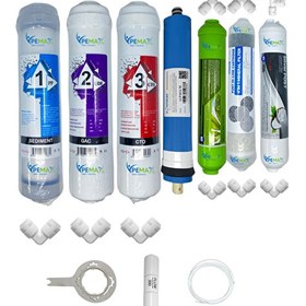 Resim Pemax Water Solutions Kapalı Kasa Su Arıtma STD 7'li Vontron Mebran Alkali-Şeffaf Mineral-Gümüş İyon Tatlandırıcı 