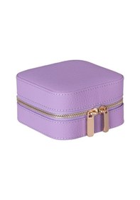 Resim Amanda Iris Glow Bloom Medium Hakiki Deri Takı Ve Mücevher Kutusu Lila 