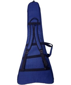 Resim Fortex 450 Serisi V Kasa Profesyonel Elektro Gitar Çantası Lacivert 