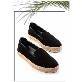 Resim Siyah Leather Kadın Espadril K01281020002 Siyah 