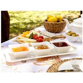 Resim Madame Coco New Petit Concept 4 Parça Sunum Tabağı 1kserv006537,2x14,3x5,8cm 