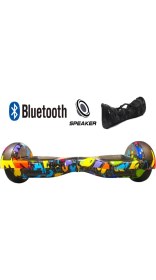Resim Citymate Smart Balance Elektrikli Kaykay Hoverboard Çanta Hediyeli Bluetooth Hoparlörlü Desenli 