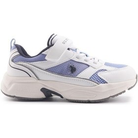 Resim U.s. Polo Assn. Krez 4fx 0101531456 Erkek Çocuk Spor Ayakkabı - Mavi Beyaz - Mavi 