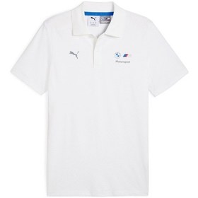 Resim Puma Bmw Mms Jaquard Polo Erkek Yetişkin Polo T-shirt Beyaz 