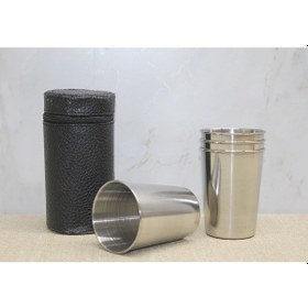 Resim Deri Kılıflı 4'lü Shot Bardak - 9005604416036rx8 