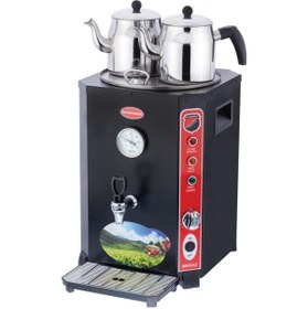 Resim Silverinox Jumbo Çay Makinesi 13 Lt.siyah 