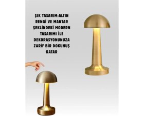 Resim Taşınabilir Dokunmatik LED Lamba – Sıcak & Soğuk Işık Ayarı 