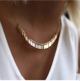 Resim Çubuk Saçak Kolye 