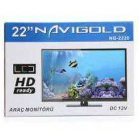 Resim Navigold Araç Içi Led Tv Ekran Tavan Monitör 12 Volt -220 Volt 22 Inç Hd 