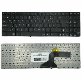 Resim Notespare Asus ile Uyumlu K53SJ-SX028R, K53SJ-SX075V, K53SJ-SX076V, K53SJ-SX079R Notebook Klavye Siyah TR 