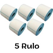 Resim Özfiliz Mağaza Ekipmanları 100x80 Mm Termal Barkod Etiketi Yaıpışkanlı Etiket, Raf Önü Fiyat Etiketi (1 Rulo = 500 Adet) 