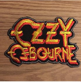 Resim Ozzy Osbourne Logo Patches Patch Peç Arma ve Kot Yamaları 