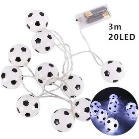 Resim Yaratıcı Peri Tel Işıklar Futbol Topu Dize Işık I 3m 20 Lights Beyaz Diğer 