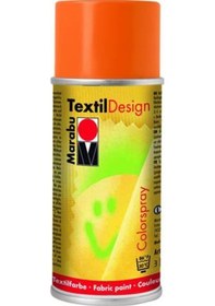 Resim Marabu Textile Design 150Ml Spray Kumaş Boyası No:013 Orange 