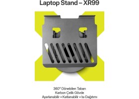 Resim Powerway XR99 Yüksek Kalite Metal Ayarlı Laptop Macbook Uyumlu Notebook Tablet Tutucu Altlık Stand 