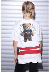 Resim Defacto I Love Ny Oversıze Ekru Kız Çocuk T-shirt G9595a8/er105 Ekru 