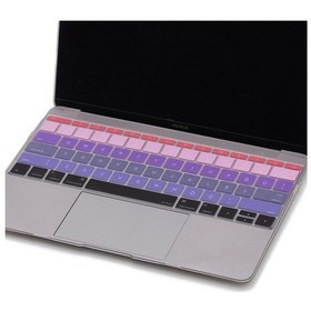 Resim Laptop Macbook Pro Klavye Koruyucu Us To Tr 13inç A1708 -13inç A1534 İle Uyumlu Ombre Pembe Mavi 