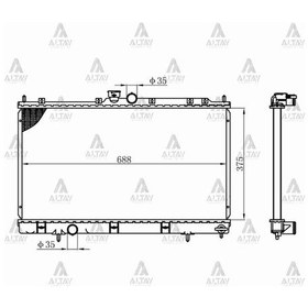 Resim Radyatör Su Lancer 03-08 1.6 M-t Brazıng Mr968856 / Mt968857 Mr968856 