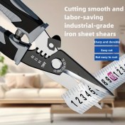 Resim Willowhaven Çok Amaçlı Kalay Makası - Endüstriyel Tel Soyma, Metal Kesme Ve Ergonomik 