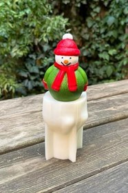 Resim Rufus Concept 3D Christmas Kardan Adam Silikon Mum Kalıbı 