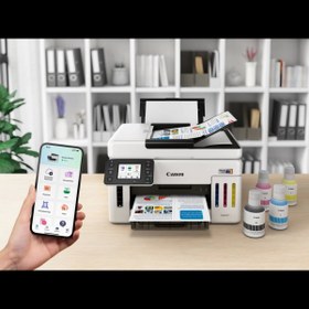 Resim Canon Maxıfy Gx6140, Renkli, Mürekkep Mega Tanklı, Yazıcı, Tarayıcı, Wifi, Lan, Duplex, Orijinal Mür 