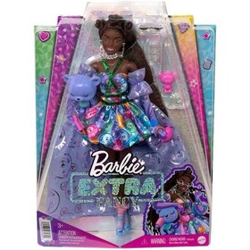 Resim Barbie Extra Fancy Mor Kostümlü Bebek 
