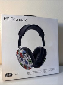 Resim Subzero SW98 P9 Pro Max Desenli Kablosuz 5.0 Mikrofonlu Bluetooth Kulak Üstü Kulaklık 