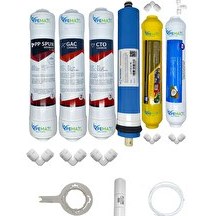 Resim Pemax Water Solutions Kapalı Kasa Su Arıtma Cihazlarına Ecomax 6'lı Vontron Mebran Mineral-Tatlandırıcı 