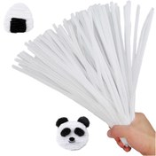 Resim 199 Adet Yükseltilmiş Boru Temizleyiciler El Yapımı Beyaz Chenille Çubuklar, 1 Adet Adım Adım Video ile, Peluş ve Bükülebilir Chenille Çubuk Boru Temizleyiciler, Noel ve Çeşitli Festivaller için El Yapımı Boru Temizleyiciler DIY El Sanatları ve Temizlik İçin 