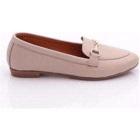 Resim Dgn 102 Kadin Metal Aksesuarli Zenne Loafer Gümüş 