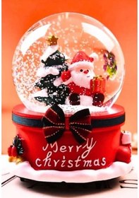 Resim Yılbaşı Noel Baba Kar Püskürtmeli Işıklı Müzikli Mega Boy Yılbaşı Noel Baba Ve Çam Ağacı Temalı 15cm Yeni Yıl Hediyesi Kar Küresi 01 