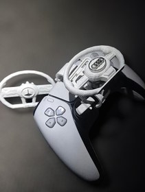 Resim Salıncak Ps5 Mini Direksiyon Tek Kasa Çift Direksiyon (Tam Ölçü) BEYAZ 