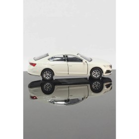 Resim Toyaş Skoda Octavia Model Çek Bırak Araba 11 cm Beyaz 
