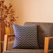Resim Nuvomon Zigzag Laçi Kırlent - 45x45 cm 