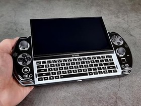 Resim GPD Win 4 Mat Cilt, PS vita 2nd Black Edition, GPD Win 4 (POP SKIN tarafından tasarlanmıştır) için Tam Sarma Mat Vinil Cilt Hem USB A Sürümü hem de Oculink Sürümü ile uyumludur. 