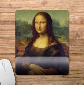 Resim Pixxa Leonardo Da Vinci Mona Lisa Bilek Destekli Mousepad Model - 1 