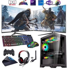 Resim Rogame RKT661223 i7-14700F 16 GB 480 GB SSD 12 GB Arc B580 Çift 24" Free Dos Masaüstü Oyuncu Bilgisayarı 