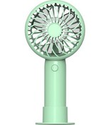 Resim Mini El Tipi Küçük Vantilatör Renkli Vantilatör Taşınabilir Sessiz 0624 Açık Yeşil 