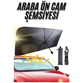 Resim Oto Cam Güneşlik Şemsiye 