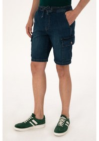 Resim U.S. Polo Assn. Erkek Mavi Jean Şort 50304364-DN0030 