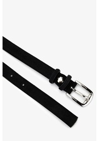 Resim Valmenti Kadın Hakiki Deri Siyah Süet Kemer 907 K78 Bn Kmr Sk24-25 Sıyah Suet Siyah 