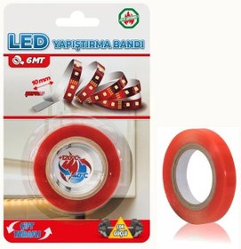 Resim Led Şeridini Yapıştırma Bandı Şeffaf 10mm X 6mt 