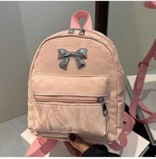 Resim Luckydog Fiyonklu Sırt Çantası Kadın Moda Kızlar Kova Okul Çantası Beyaz Beyaz 