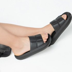 Resim Sonimix Kareli Yumuşak Tabanlı Unisex Slide Bahçe Plaj Havuz Deniz Yazlık Günlük Terlik 