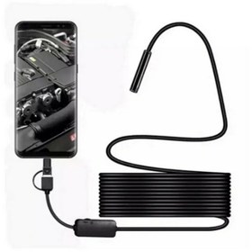 Resim Skygo Endoskop Yılan Video Kamera Led’li 10 Metre 7 Mm Sert Kablo 