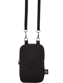 Resim Newish Kadın Siyah Krınkıl Suya Dayanıklı Telefon Bölmeli Mini Omuz Ve Bel Çantası (BOY:19 EN:12CM) 