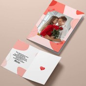 Resim Romantik Sevgililer Fotoğraflı Tebrik Kartı 