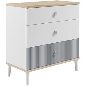 Resim Meltem Kids Fiona Gri Genç Odası Şifonyer 